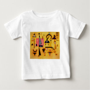 T-shirt Pour Bébé Formes géométriques roses et incisives Abstraites 