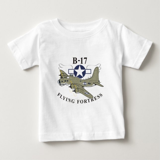 T-shirt Pour Bébé Forteresse volante B-17 (Devant)