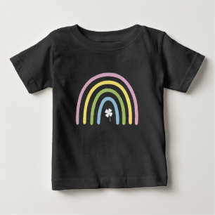 T-shirt Pour Bébé Four Leaf Clover Rainbow St Patrick's Day