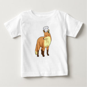 T-shirt Pour Bébé Fox as Cook