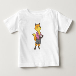 T-shirt Pour Bébé Fox comme secrétaire de la Coupe du café