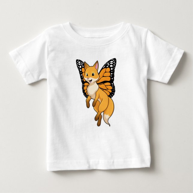 T-shirt Pour Bébé Fox with wing (Devant)