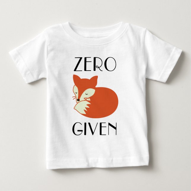 T-shirt Pour Bébé Fox zéro donné (Devant)