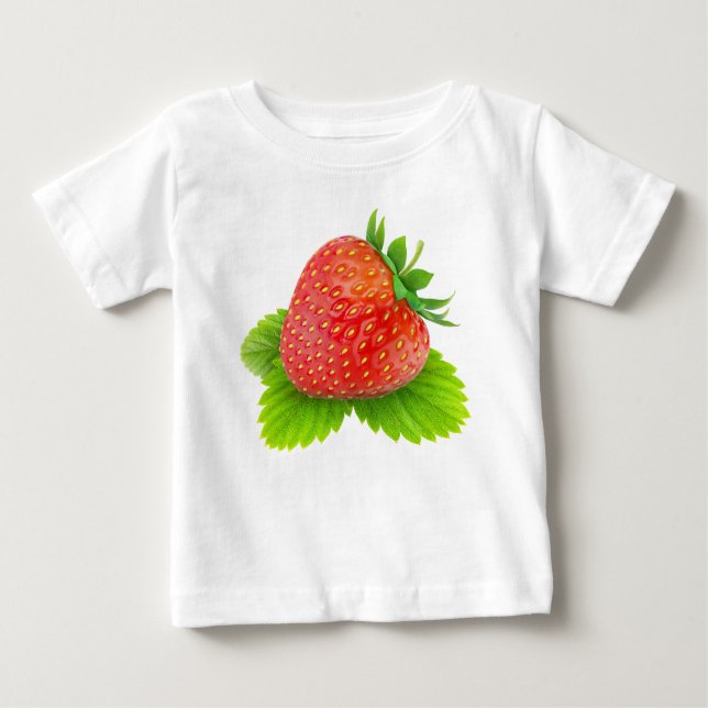 T-shirt Pour Bébé Fraise (Devant)