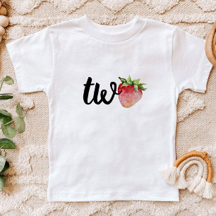 T-shirt Pour Bébé Fraise DEUX Anniversaire