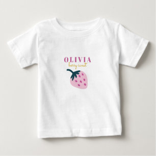 T-shirt Pour Bébé Fraise rose