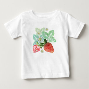 T-shirt Pour Bébé fraises, baies, rouge, frais, mûr, sucré, nourritu