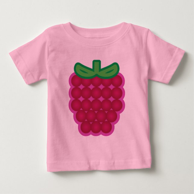 T-shirt Pour Bébé Framboise (Devant)