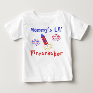T-shirt Pour Bébé Frappe de maman Lil 4 juillet