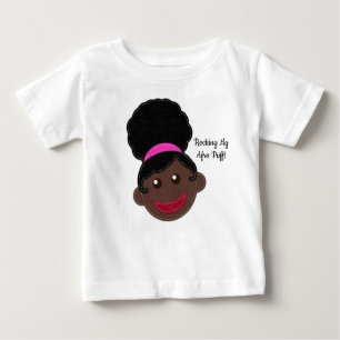 T-shirt Pour Bébé Frapper Mon Afro Puff ! Cheveux pour enfants natur