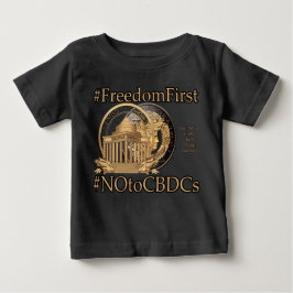 T-shirt Pour Bébé #FreedomFirst : Portefeuille de la liberté - Embra
