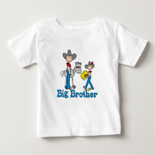 T-shirt Pour Bébé Frère de cowboys de bâton