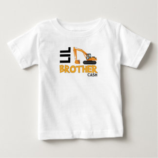 T-shirt Pour Bébé Frère Lil, un camion de construction
