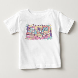 T-shirt Pour Bébé FRIENDS™ Dessin animé d'appartement