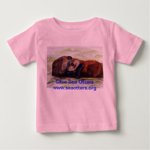 T-shirt Pour Bébé Friends of the Sea Otter Baby creeper