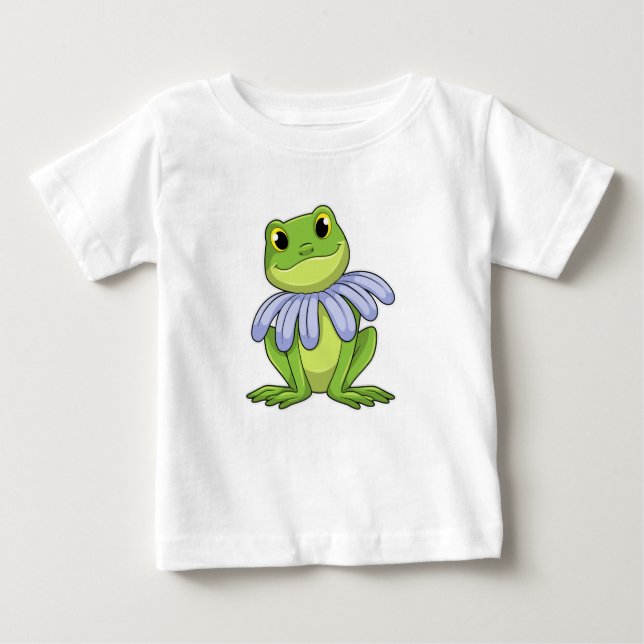 T-shirt Pour Bébé Frog with Daisy (Devant)