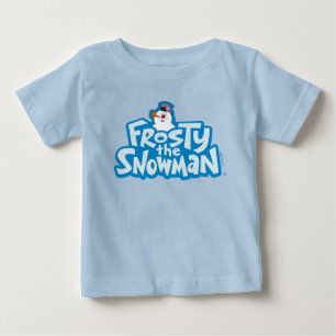T-shirt Pour Bébé Frosty the Snowman™   Logo empilé gelé