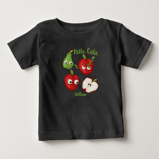 T-shirt Pour Bébé Fruit bébé personnalisé Tee (Devant)