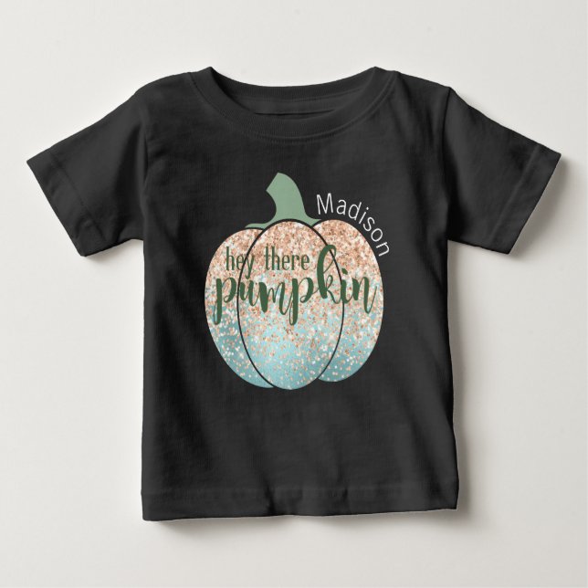 T-shirt Pour Bébé Fun Fall Halloween Parties scintillant Hey There N (Devant)