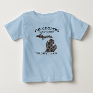 T-shirt Pour Bébé Fun Lake Michigan Great State State pétoskey rock