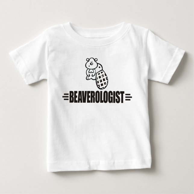 T-shirt Pour Bébé Funny Beaver (Devant)