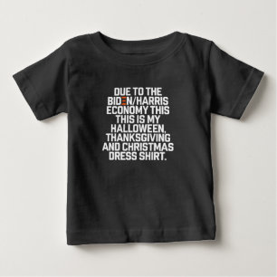 T-shirt Pour Bébé Funny Biden Harris Économie Noël