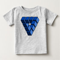 Funny Blue Black Toy Blocks Triangle Vector Art