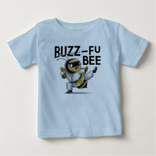 T-shirt Pour Bébé Funny Buzz-Fu Martial Arts