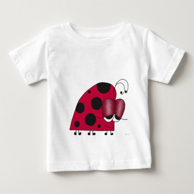 T-shirt Pour Bébé Funny et Euphoric Ladybug (Devant)