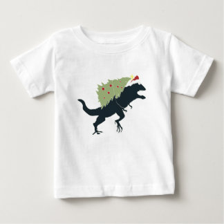 T-shirt Pour Bébé Funny Festive Dino Christmas