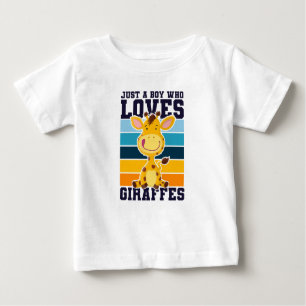 T-shirt Pour Bébé Funny Giraffe