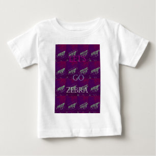 T-shirt Pour Bébé Funny Lets Go Zebra Hakuna Matata motif Design Co