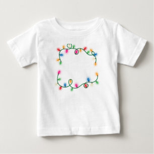 T-shirt Pour Bébé Funny Merry and Bright Christmas Lights Xmas Holid
