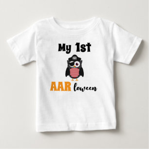T-shirt Pour Bébé Funny Pirate Mon 1er Halloween Trick ou Treat