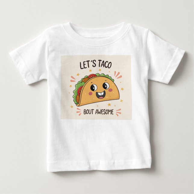 T-shirt Pour Bébé Funny Pun de nourriture Taco (Devant)