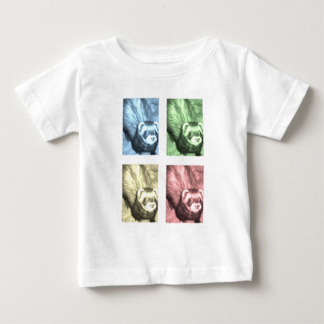 T-shirt Pour Bébé Furets drôles (Devant)