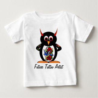 T-shirt Pour Bébé Futur artiste de tatouage de pingouin mauvais