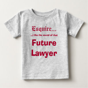 T-shirt Pour Bébé Futur avocat