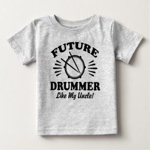 T-shirt Pour Bébé Futur Batteur Comme Mon Oncle