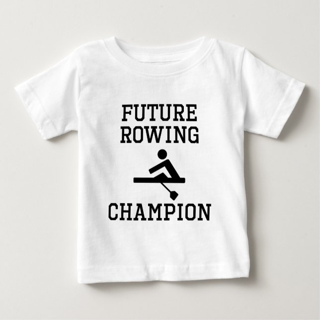 T-shirt Pour Bébé Futur champion d'aviron (Devant)