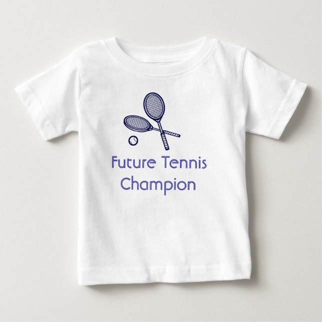 T-shirt Pour Bébé Futur champion de tennis (Devant)