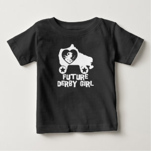 T-shirt Pour Bébé Futur Derby Girl, Roller Sking design pour enfants