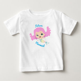 T-shirt Pour Bébé Futur dessin humoristique Mermaid