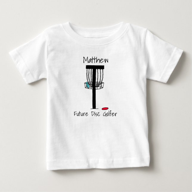 T-shirt Pour Bébé Futur disque personnalisé Golfer Baby Baby (Devant)