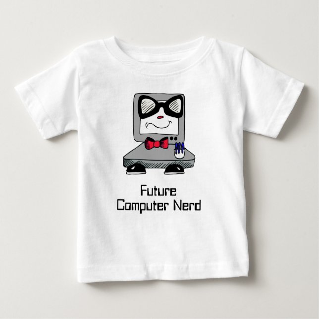 T-shirt Pour Bébé Futur Geek Nerd pour bébé (Devant)