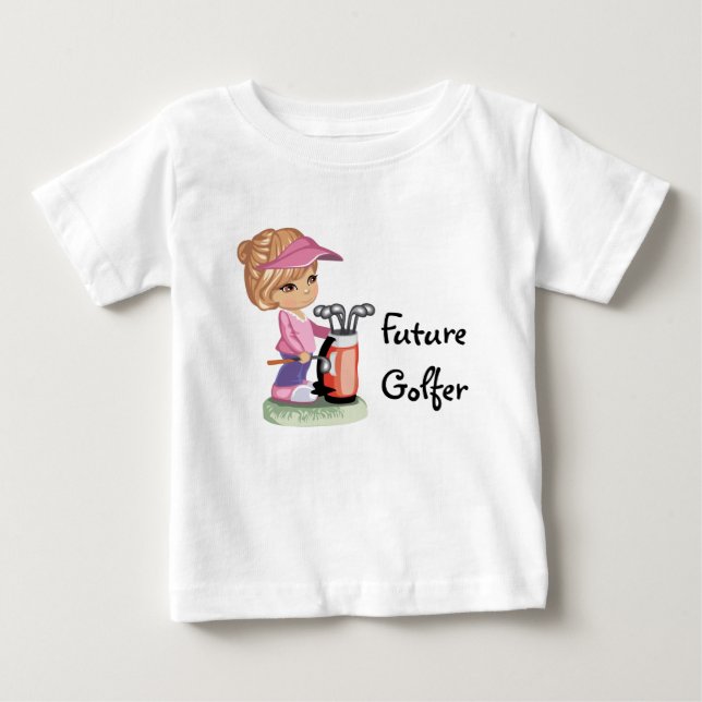T-shirt Pour Bébé Futur Golfeur (Devant)