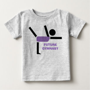 T-shirt Pour Bébé Futur gymnaste, artiste de gymnastique sur mesure