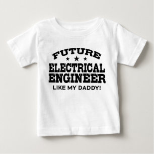 T-shirt Pour Bébé Futur ingénieur électrique