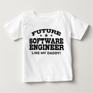 T-shirt Pour Bébé Futur ingénieur logiciel