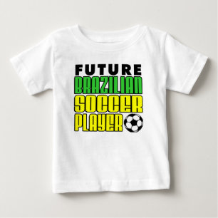 T-shirt Pour Bébé Futur joueur brésilien de football